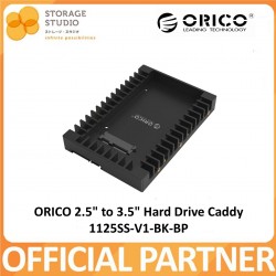 ORICO 2.5" to 3.5" Hard Drive Caddy ,  P/No: 1125SS-V1-BK-BP. Singapore Local Warranty 1 year **ORICO OFFICIAL PARTNER**